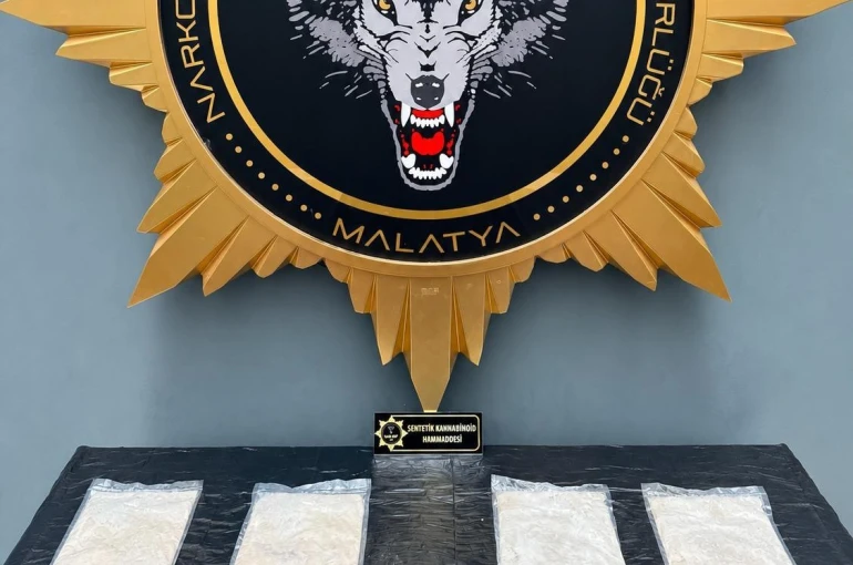 Malatya’da rekor miktarda sentetik kannabinoid hammaddesi ele geçirildi 