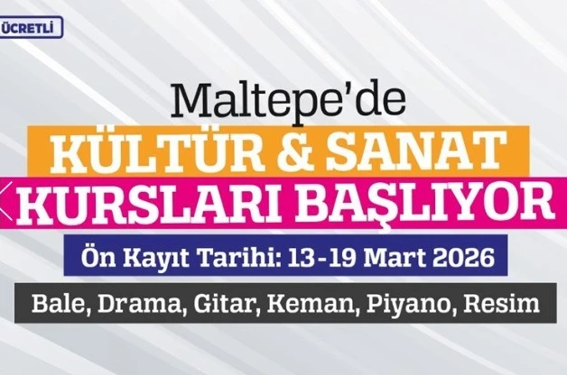 Maltepe Belediyesi kültür sanat kursları başlıyor 