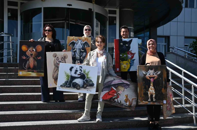 Manisa Büyükşehir Belediyesinden minik hastalara 23 Nisan morali 