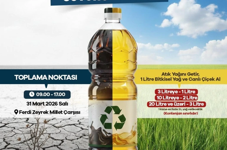 Manisa’da ‘atık yağını getir, suyunu kurtar’ kampanyası 