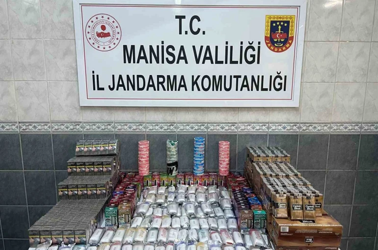 Manisa’da kaçak sigara ve elektronik sigara operasyonu