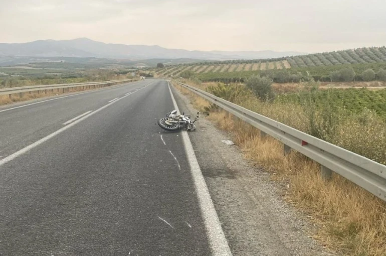 Manisa’da motosiklet kazası: 21 yaşındaki sürücü ağır yaralı 