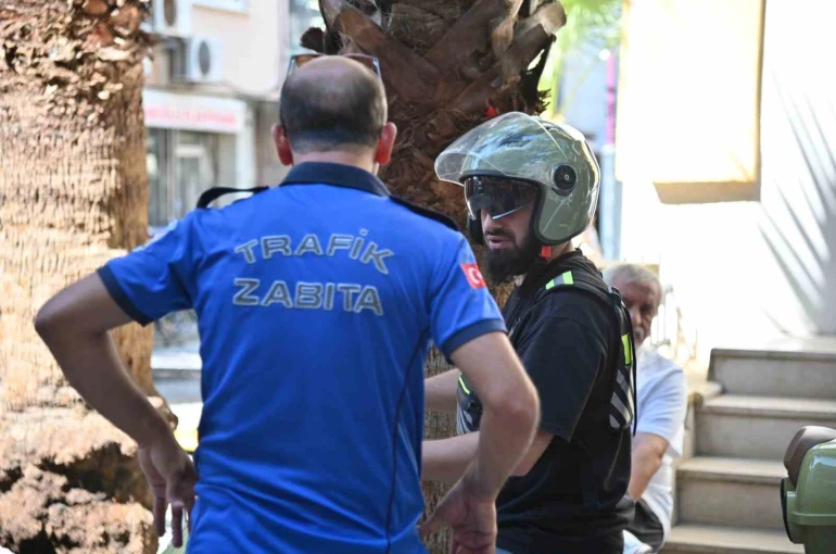 Manisa’da yaya yollarında motosiklet denetimi