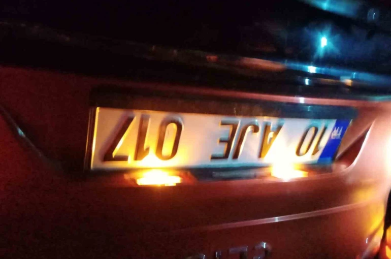 Manyas’ta tek taraflı trafik kazası 