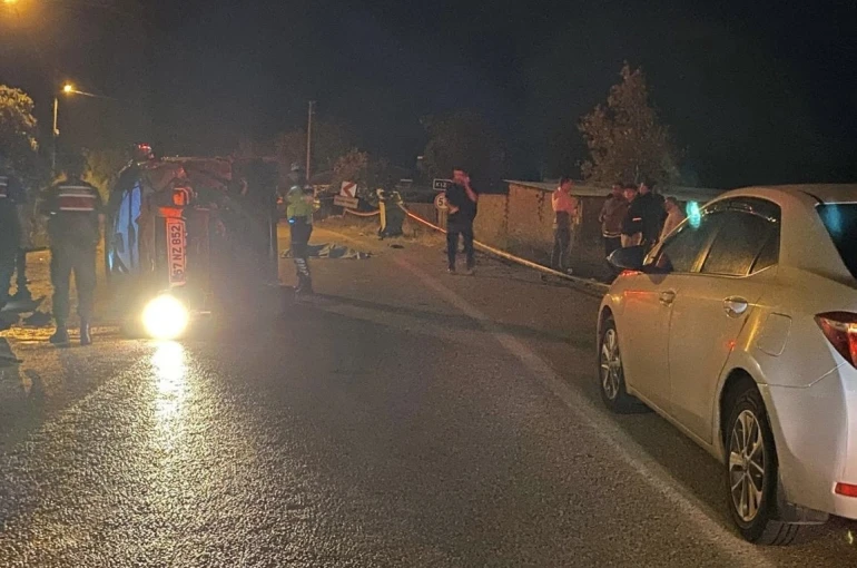 Manyas’ta trafik kazası: 1 ölü, 3 yaralı 