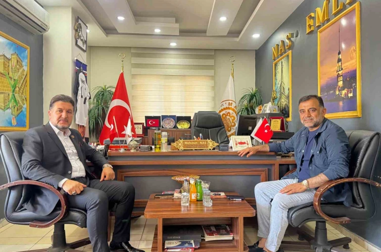 Mardin TSO Başkan adayı Duyan, Muhtarlar Federasyonunu Başkanı Nas ile bir araya geldi 