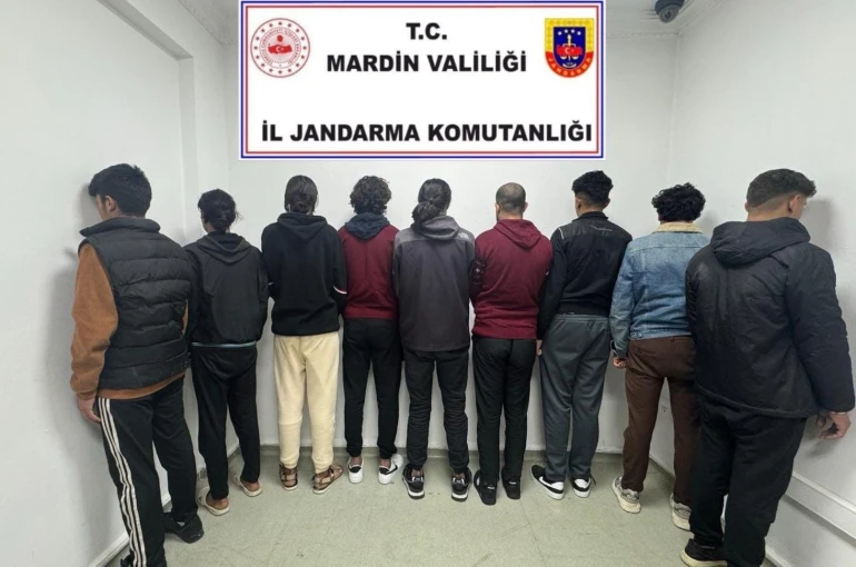 Mardin’de 9 düzensiz göçmen yakalandı 