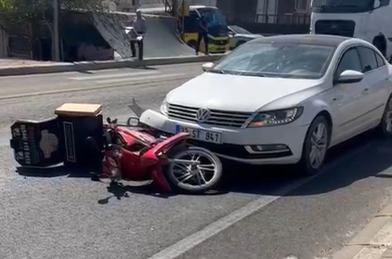 Mardin’de otomobil ile motosiklet çarpıştı: 1 yaralı 
