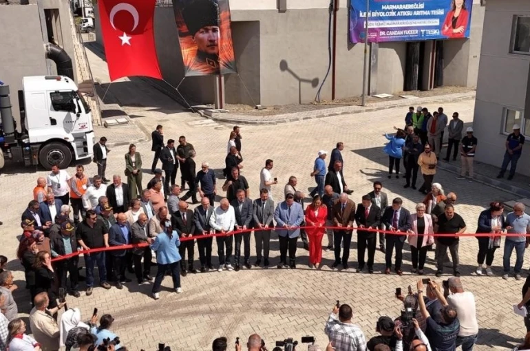 Marmaraereğlisi’nde kapasitesi 6 kata çıkarılan atıksu arıtma tesisi hizmete açıldı 