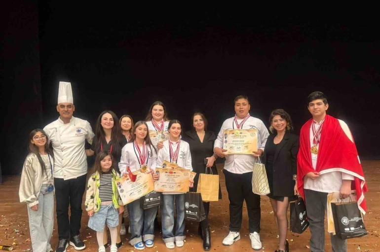Marmarisli öğrenciler uluslararası gastronomi yarışmasında madalyaları topladı 