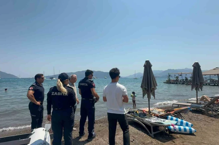 Marmaris’te sahillere sıkı denetim