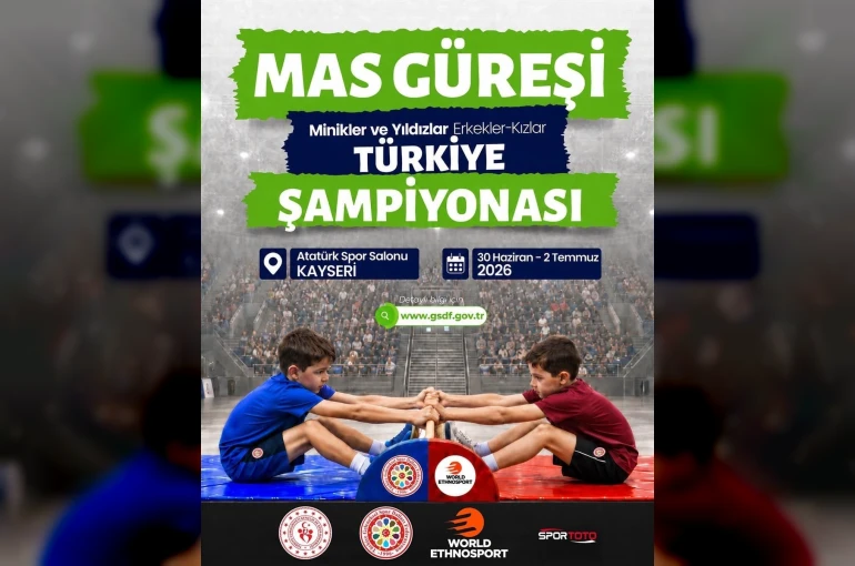 Mas Güreşinin genç yetenekleri Kayseri’de buluşuyor