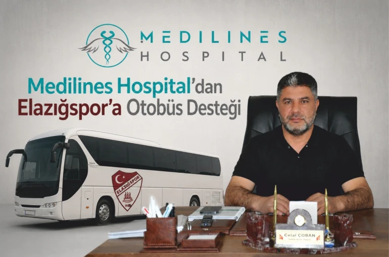 Medilines Hospital’dan Elazığspor’a otobüs desteği 