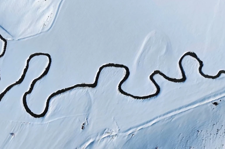 Mendereslerin karlı manzarası mest etti 