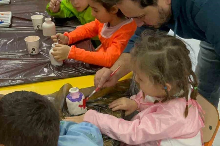 Menteşe’de sanat rüzgarı "Her çocuk için bir sanat" 