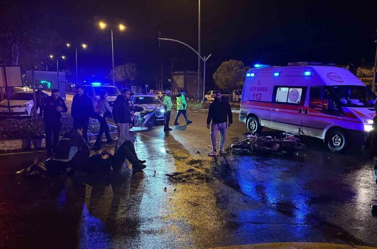 Menteşe’de trafik kazası: Motosiklet sürücüsü ağır yaralı 