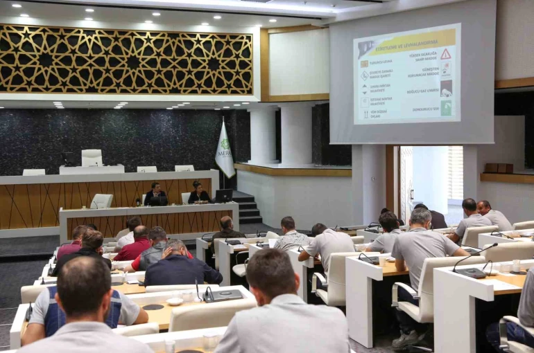 Meram’da ‘Bilinçli personel güvenli şehir’ sloganıyla tehlikeli madde eğitimi 