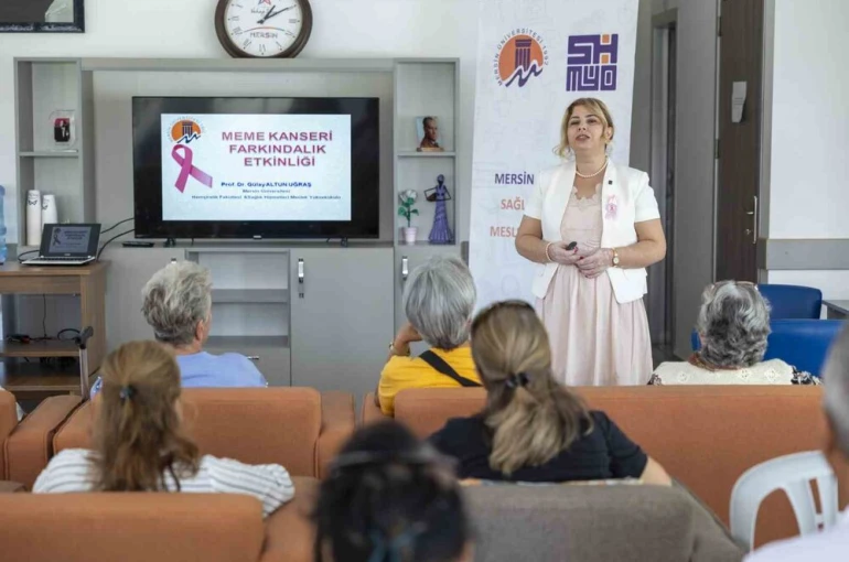Mersin’de emekli kadınlara meme kanseri farkındalık eğitimi 