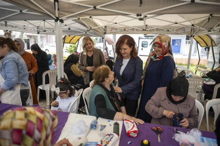 Mersin’de ‘Evimiz Atölye’ ile kadınlar üretime katılıyor