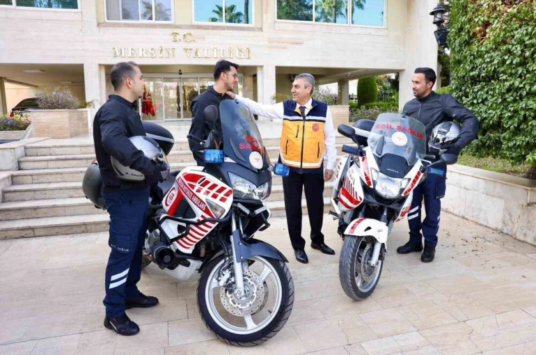 Mersin’de motorize ambulanslar hizmete girdi 