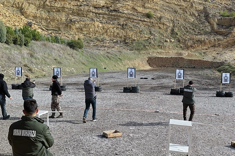 Mersin’de orman muhafaza personeline atış eğitimi 