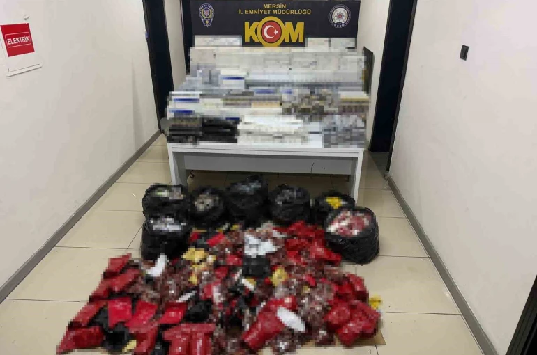 Mersin’de sigara kaçakçılarına operasyon: 4 tutuklama 