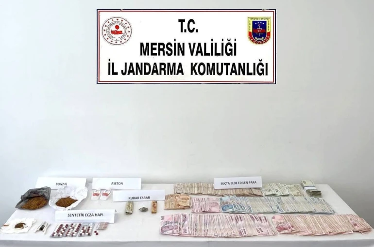 Mersin’de uyuşturucu operasyonu 4 şüpheli yakalandı 