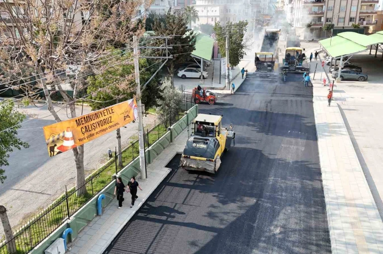 Mersin’de yol çalışması tamamlandı, ulaşım kolaylaştı 