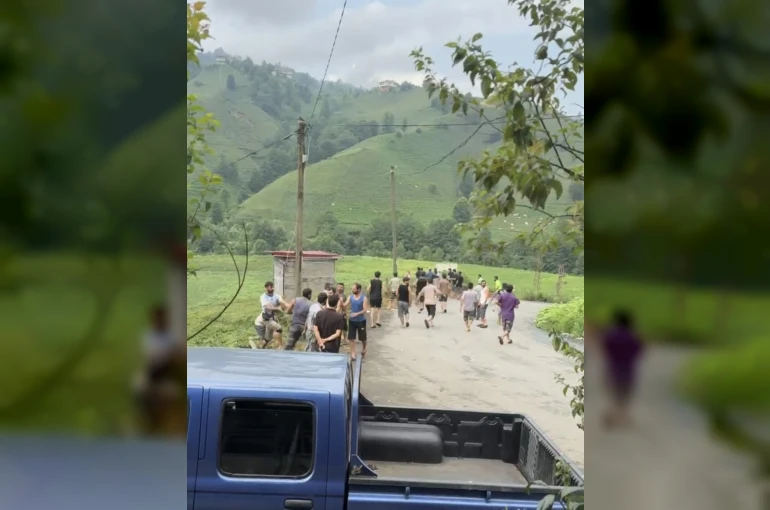 Mevsimlik çay işçileri arasında sıra kavgası