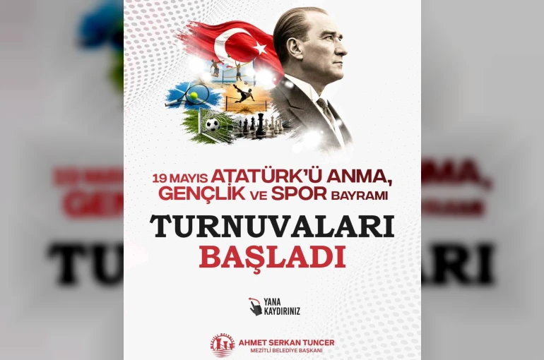 Mezitli’de 19 Mayıs coşkusu spor turnuvalarıyla kutlanacak 