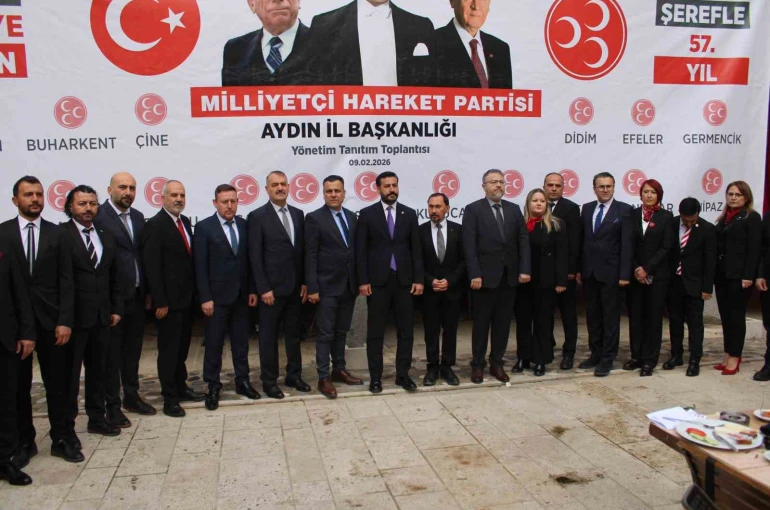 MHP Aydın’da yeni yönetim tanıtıldı 