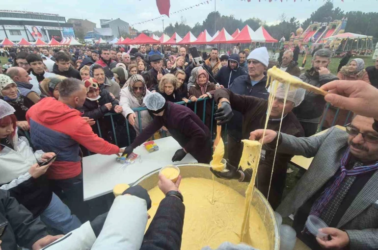 Mıhlama için izdiham: Süleymanpaşa’da 1 tonluk lezzet seli 