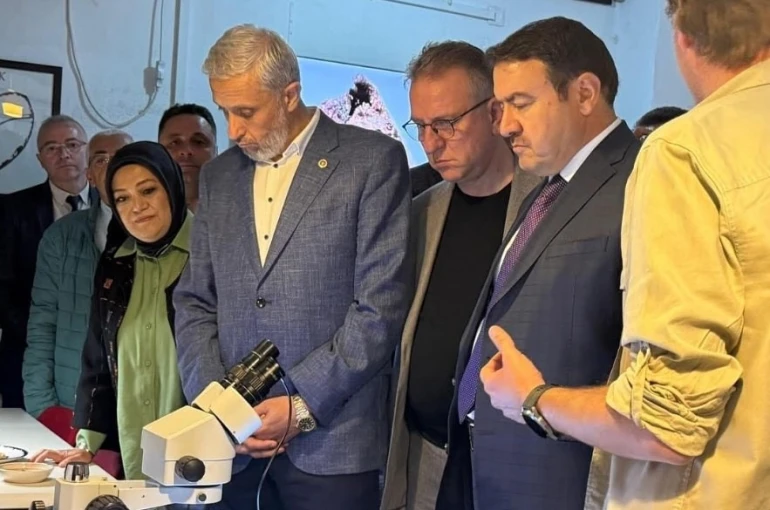 Milletvekili Demir ve Vali Işın’dan Tavşanlı Höyük kazı alanında inceleme 