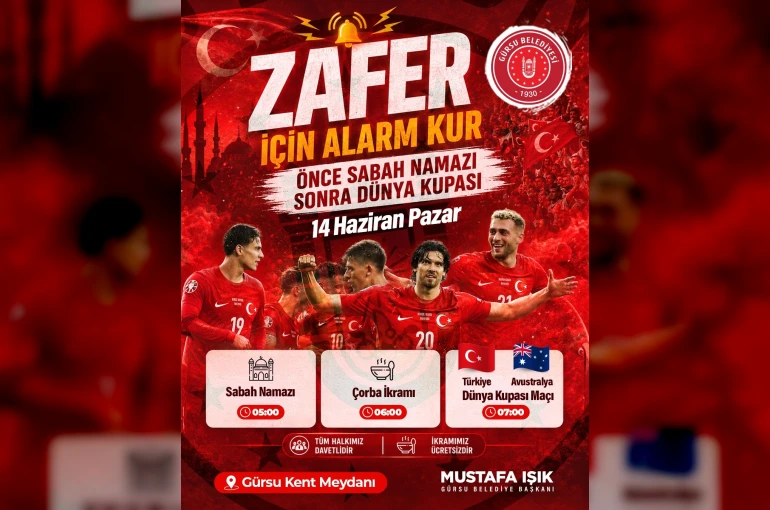 Milli maç heyecanı Gürsu’da yaşanacak 