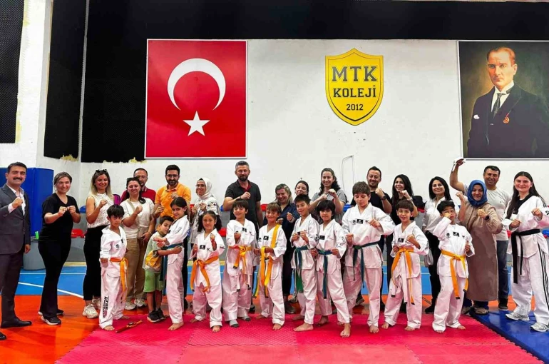 MTK Koleji’nde tekvando kuşak terfi sınavı