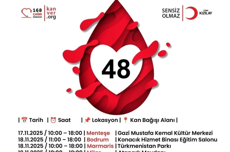 Muğla Büyükşehir Belediyesi’nden Kızılay’a kan bağışı desteği 