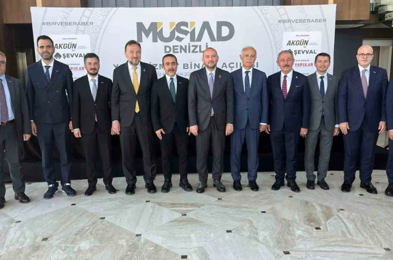 Muğla MÜSİAD, Denizli Şubesinin yeni hizmet binası açılışına katıldı 