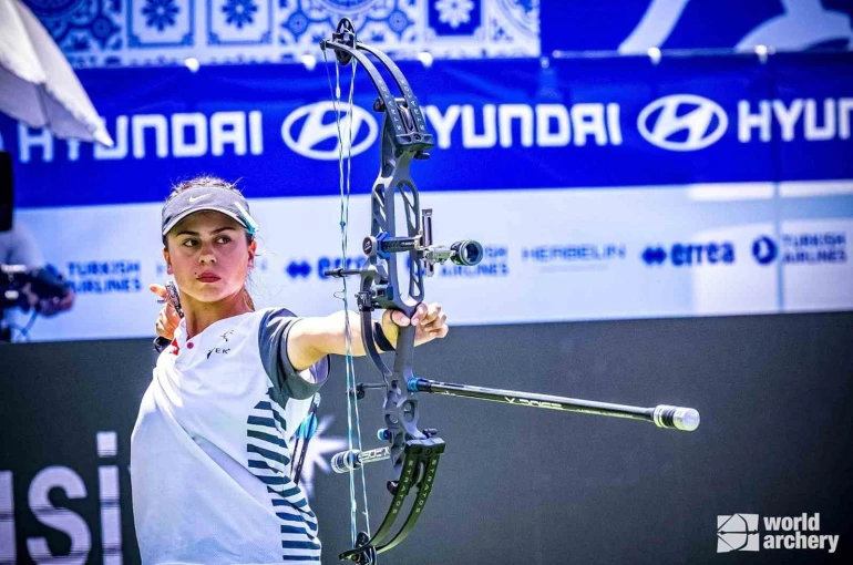 Muğlalı milli okçu Hazal Burun Dünya kupası finalinde 