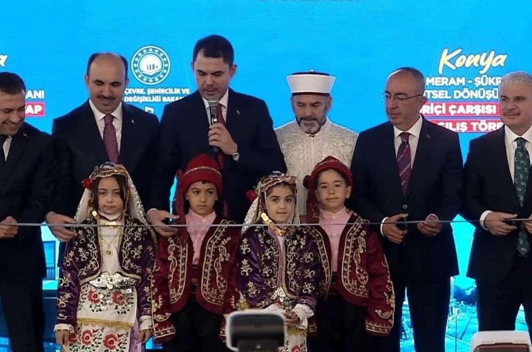Murat Kurum, Konya’nın kalbinde Meram’ın dev projesini açtı