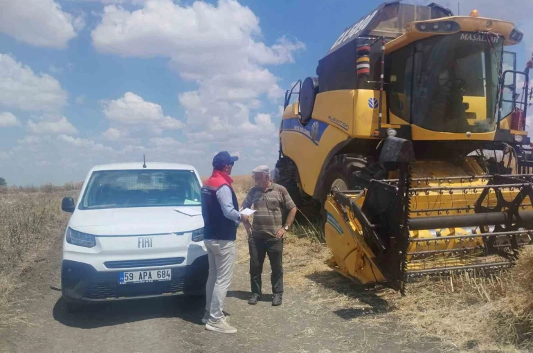 Muratlı’da biçerdöver denetimleri 