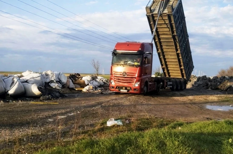 Muratlı’da izinsiz atık döken kamyon ve sürücüsüne ceza 