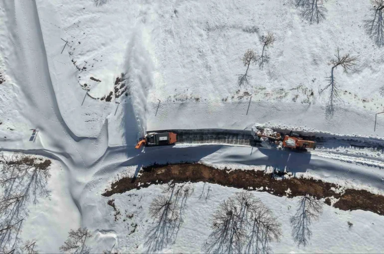 Muş ile Bitlis arasındaki kara yolu kar ve tipi nedeniyle ulaşıma kapatıldı