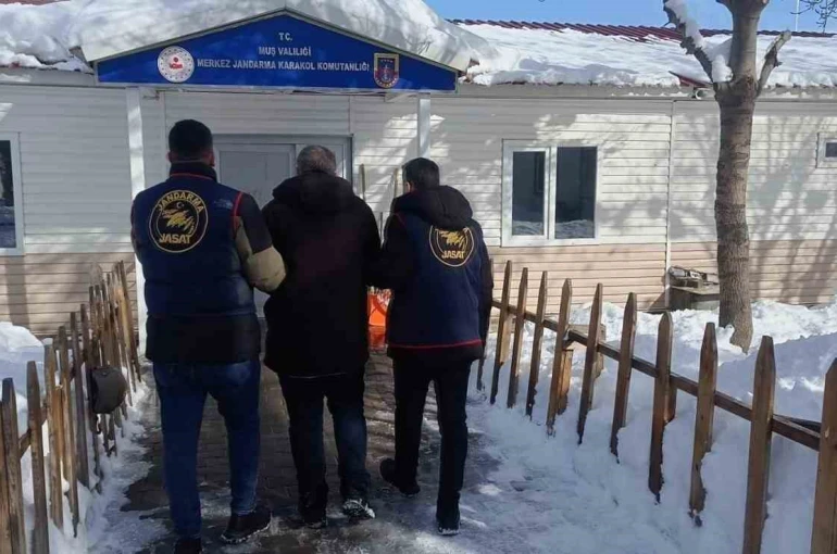 Muş’ta 4 yıl 2 ay hapis cezası bulunan şahıs yakalandı 