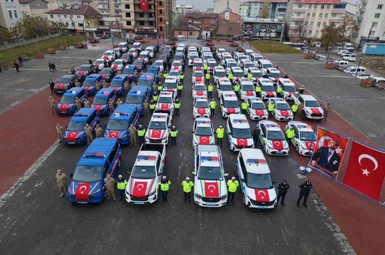 Muş’un güvenlik filosu güçlendi: 78 yeni araç hizmete girdi 