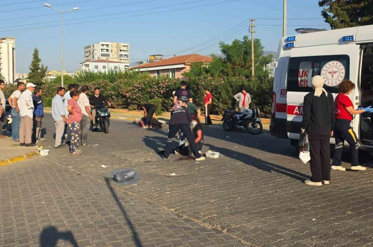 Nazilli’de motosikletler çarpıştı: 2 ağır yaralı
