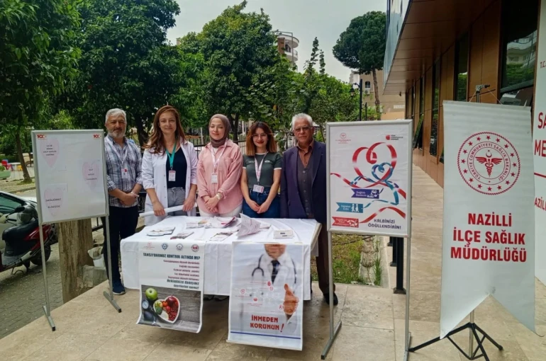 Nazilli’de vatandaşlara kalp sağlığı anlatıldı 