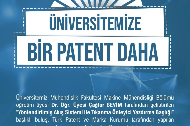 Niğde Ömer Halisdemir Üniversitesi bir patent daha aldı 