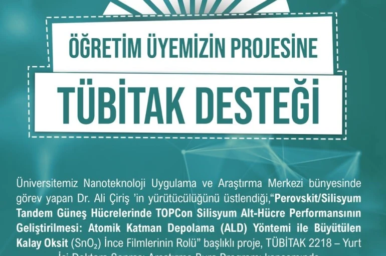 Niğde Ömer Halisdemir Üniversitesi TÜBİTAK desteği aldı 