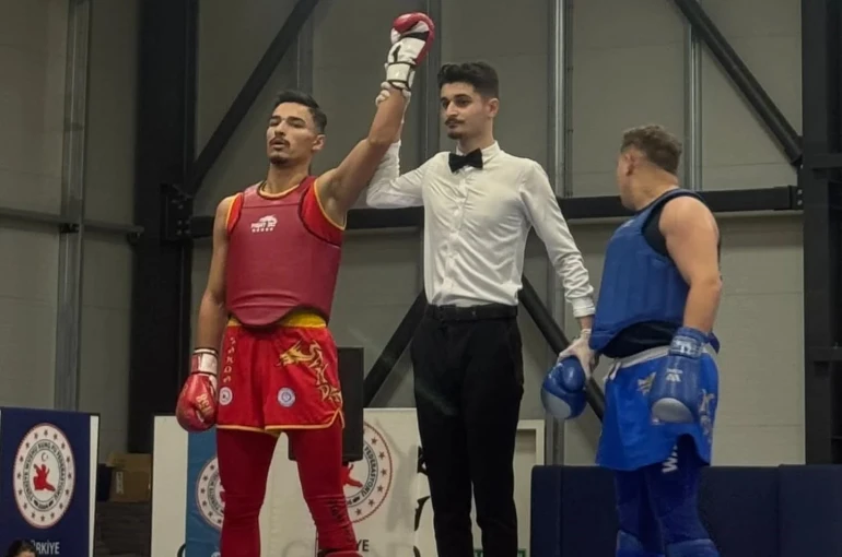 Niğdeli Sporcu Kutay Şimşek, Wushu Sanda Türkiye şampiyonu oldu 