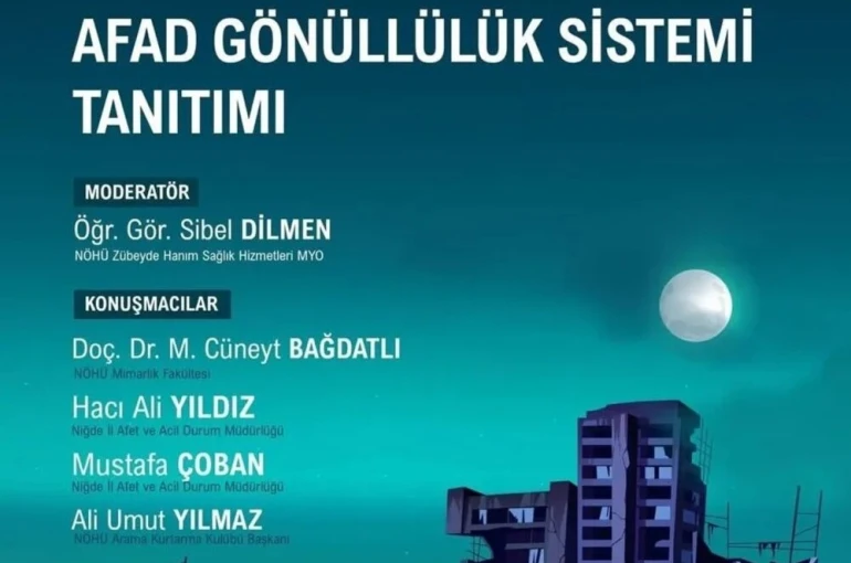 NÖHÜ’de afet farkındalık paneli düzenlenecek